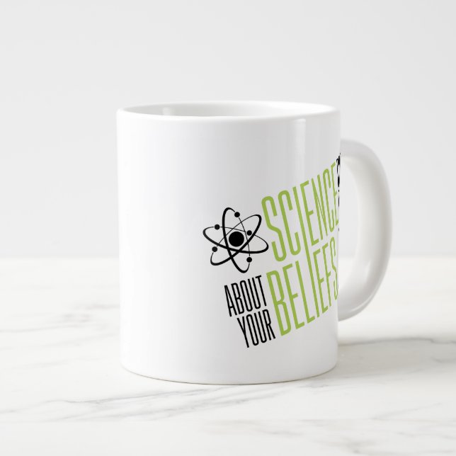 Science Doesn't Care Large Coffee Mug (Front Right)