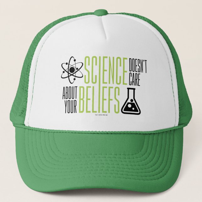 Science Doesn't Care Trucker Hat (Front)