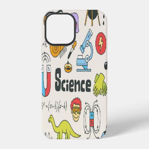 Science Doodles: Hand-Drawn School Set. iPhone 12 Case