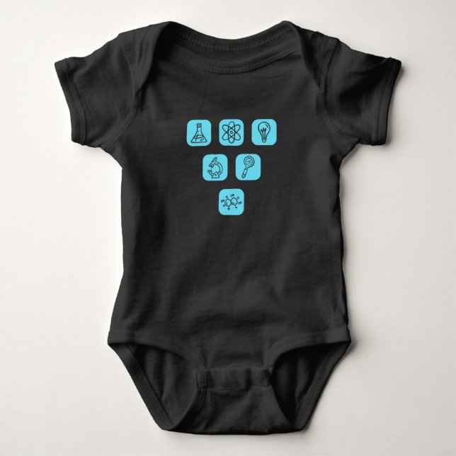 Science Elements Items Baby Bodysuit (Front)