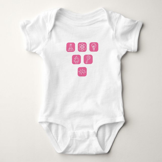 Science Elements Items Baby Bodysuit (Front)