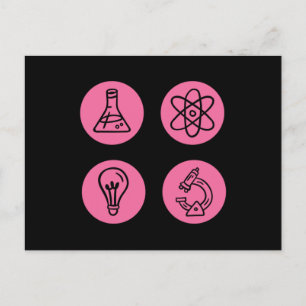 Science Elements Items Postcard