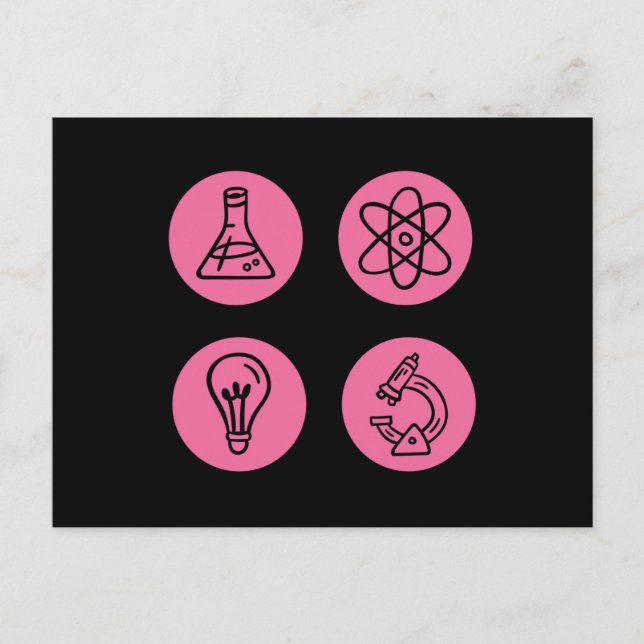 Science Elements Items Postcard (Front)
