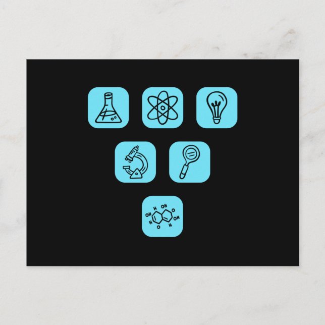 Science Elements Items Postcard (Front)