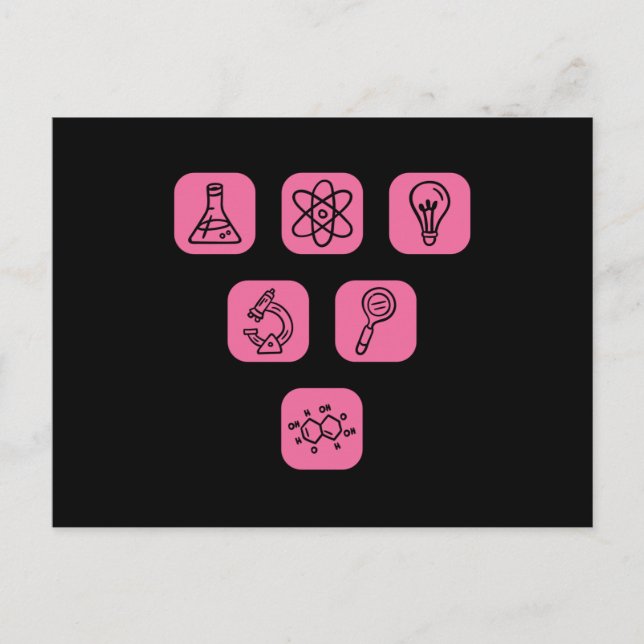 Science Elements Items Postcard (Front)