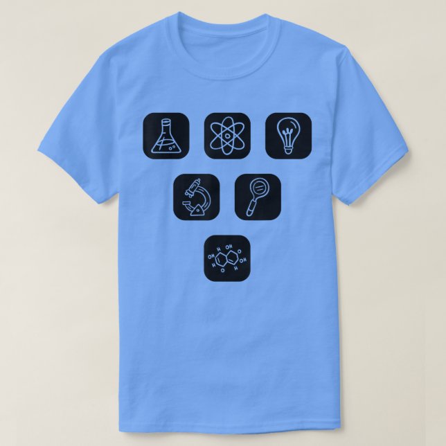 Science Elements Items Teacher Students Physics Ch T-Shirt (Design Front)