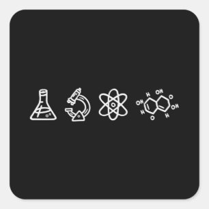 Science Elements Square Sticker