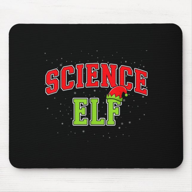 Science Elf Christmas Family Matching Group Xmas S Mouse Mat (Front)