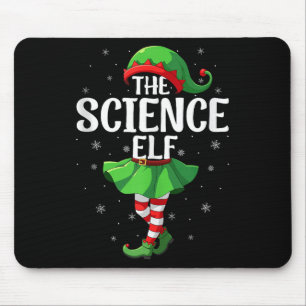 Science Elf Christmas Girls Women Elf Squad Xmas F Mouse Mat