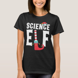 Science Elf Cute FunnyTeacher Christmas Costume T-Shirt