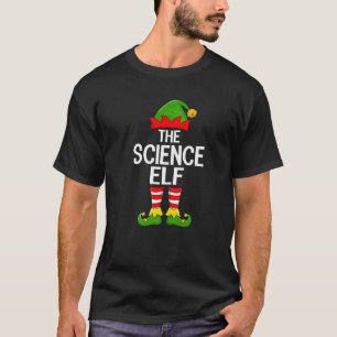 Science Elf Xmas Matching Family Elf Squad Christm T-Shirt