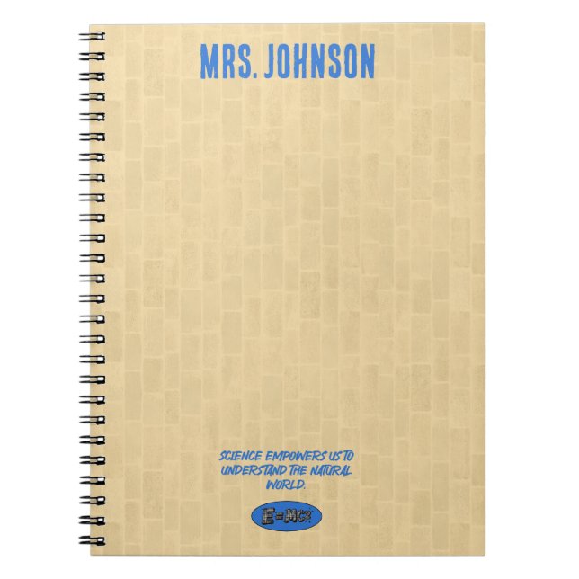 Science Empowers Understanding Natural World Notebook (Front)