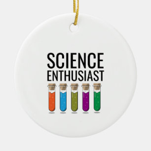 Science enthusiast ceramic tree decoration