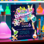 Science Experiment Invitation<br><div class="desc">Put on your lab coat because there will be explosive fun!! A very cool mad science party to celebrate the big day!! all slime is welcome just for one day! Hey science is fun!!</div>