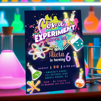 Science Experiment Invitation