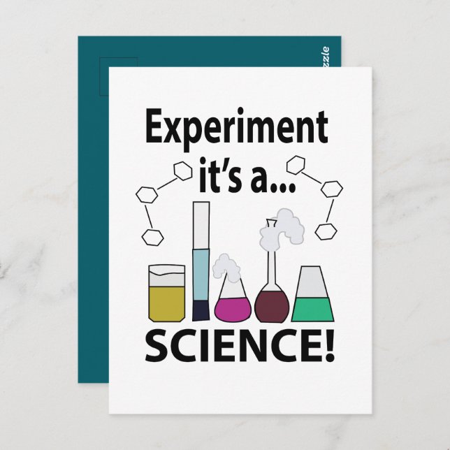 Science Experiment It's a Science Postcard (Front/Back)
