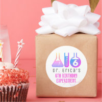 Science Experiment Neon Pink Girl Birthday