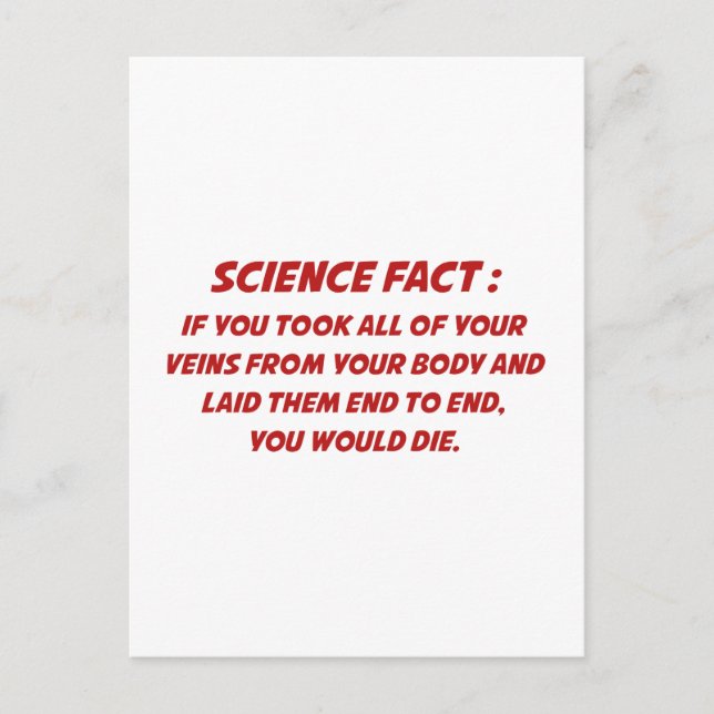 Science Fact Postcard (Front)