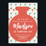 Science FAIR Laboratory Chemistry Birthday Party  Invitation<br><div class="desc">Science Themed Party Invitations</div>