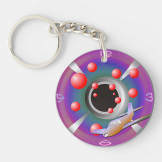 Science Fiction Aeroplane Key Ring