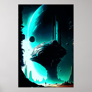 Science Fiction Alien Landscape 103 Poster