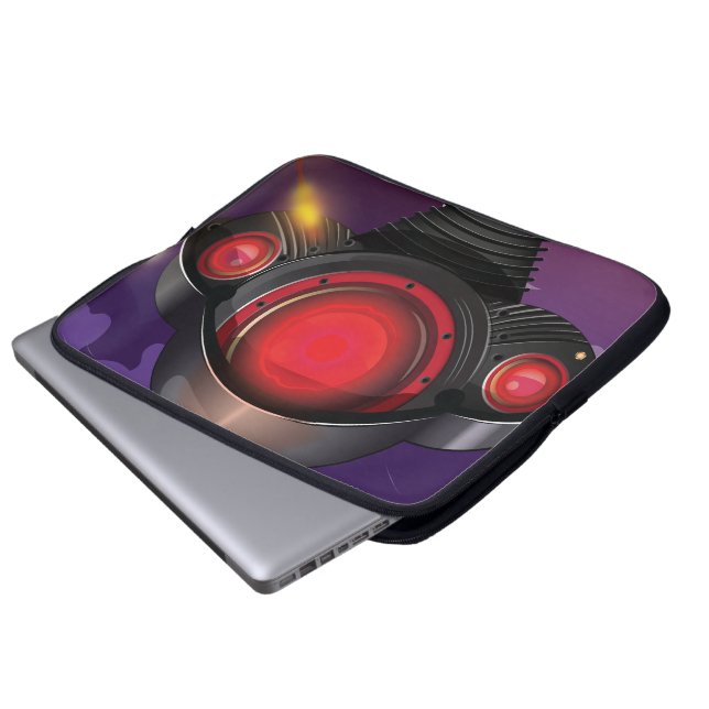 Science Fiction Alien Tripod Attack! Laptop Sleeve (Front Bottom)