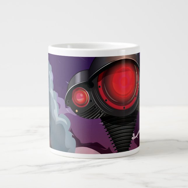 Science Fiction Alien Tripod Attack! Large Coffee Mug (Front)