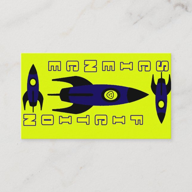 Science Fiction Bookmark Business Card (Front)