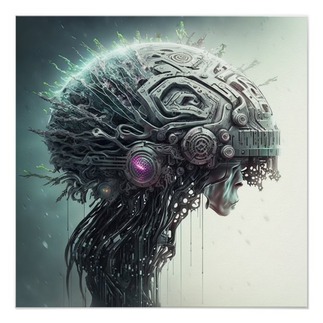 Science Fiction Brain Poster (Front)