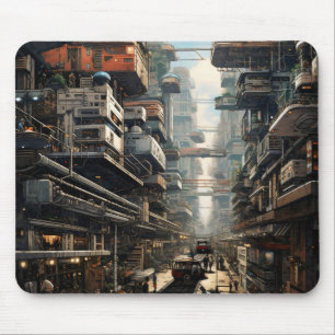 Science Fiction City Mouse Mat