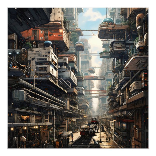 Science Fiction City Photo Print (Front)
