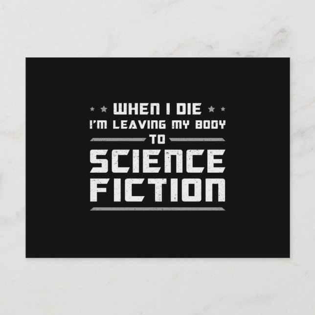 Science Fiction Day Space Science Alien Gift Idea Postcard (Front)