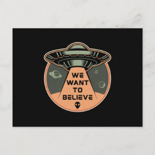 Science Fiction Day Space Science Alien Stars Gift Postcard