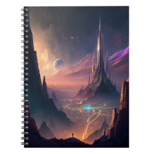 Science Fiction Futuristic City Notebook