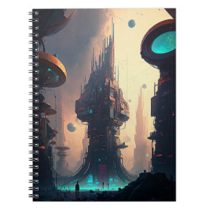 Science Fiction Futuristic City Notebook