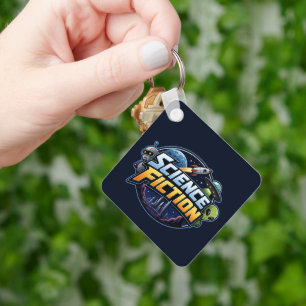 Science Fiction Genre Lovers Key Ring