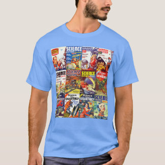 Science Fiction MENS KIDS WOMENS COMIC Book vintag T-Shirt