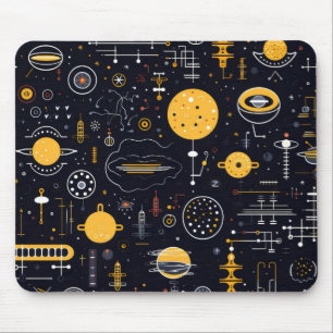 Science Fiction Pattern Mouse Mat