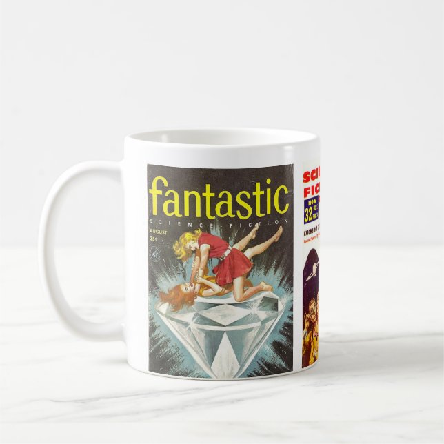 Science Fiction pulp 32 Coffee Mug (Left)