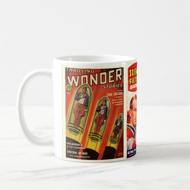 Science Fiction pulp 9 Coffee Mug (Left)