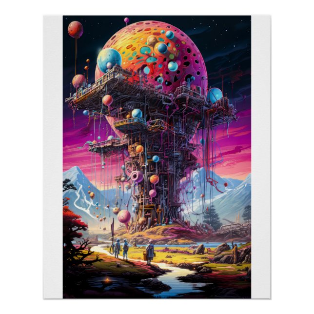 Science Fiction Scene Poster (Front)