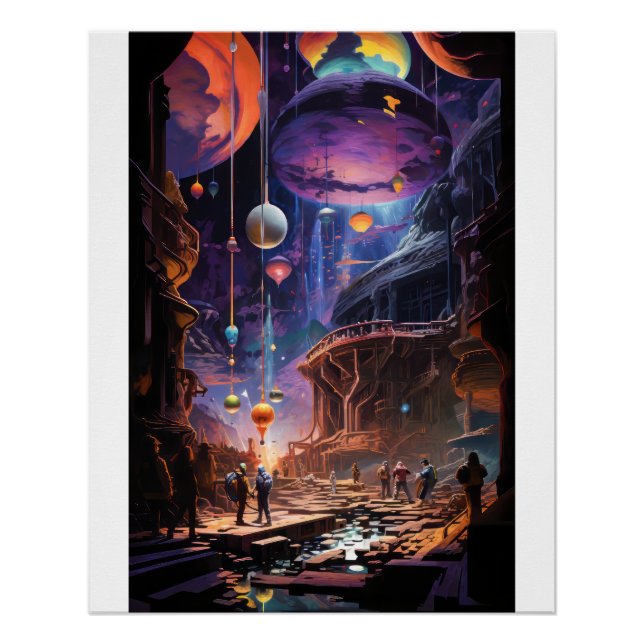 Science Fiction Scene Poster (Front)