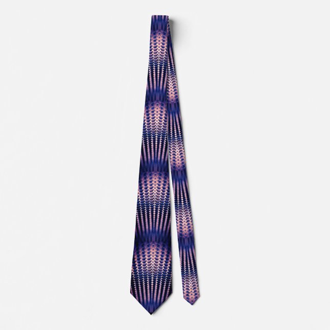Science Fiction Sci-fi Chrome Effect Neck Tie (Front)
