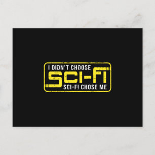 Science Fiction Space Ufo Sci-Fi Alien Funny Gift Postcard