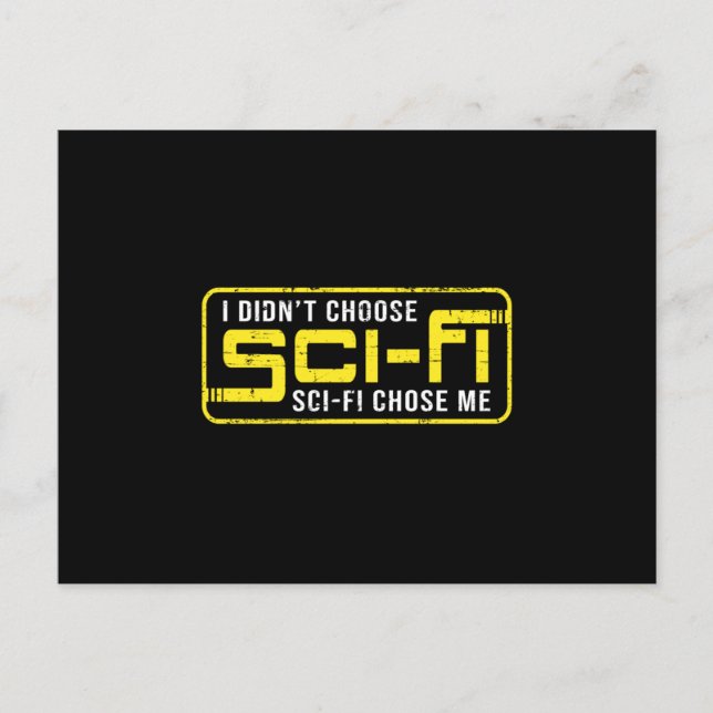 Science Fiction Space Ufo Sci-Fi Alien Funny Gift Postcard (Front)