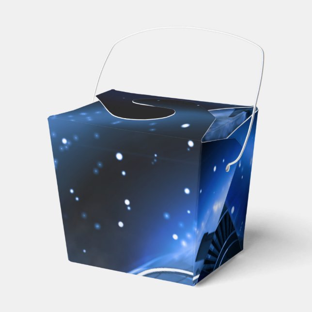 Science Fiction Spaceship Favour Box (Front Side)