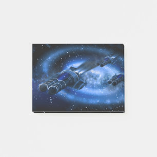 Science Fiction Spaceship Post-it Notes