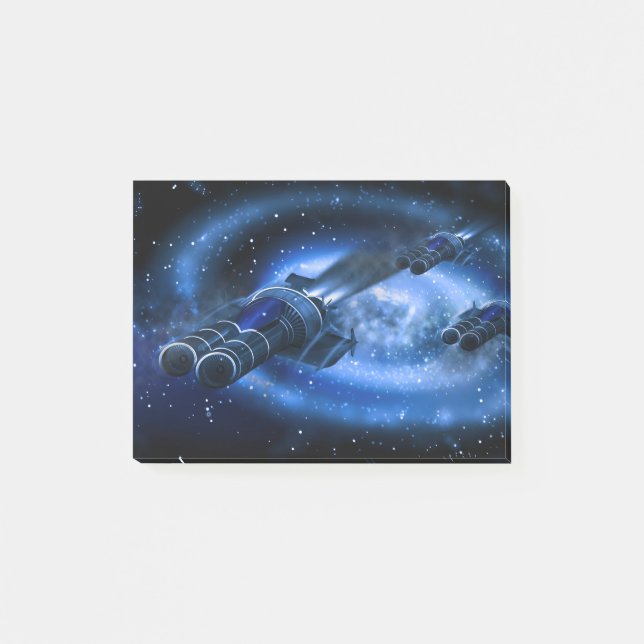 Science Fiction Spaceship Post-it Notes (Front)