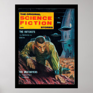 Science Fiction Stories - 1958.09_Pulp Art Poster