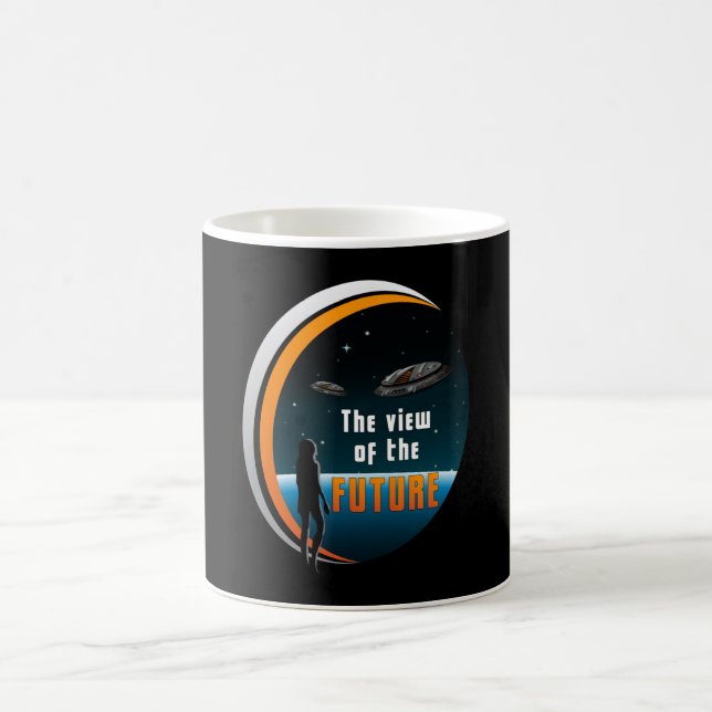 Science Fiction Ufo Space Alien Sci-Fi Funny Gift Coffee Mug (Center)